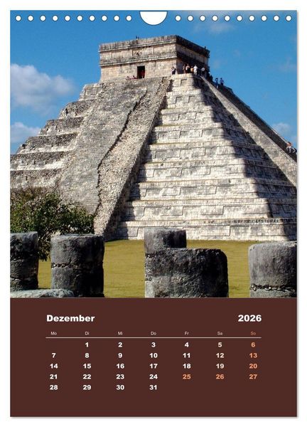 Produktbild: Klassisches Mexiko (Wandkalender 2026 DIN A4 hoch), CALVENDO Monatskalender