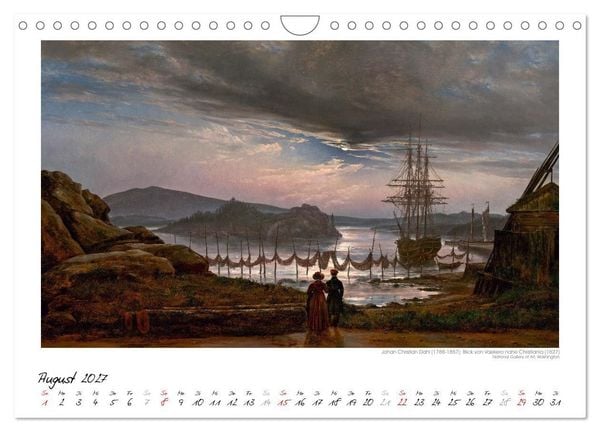 Produktbild: Im Mondschein. Malerische stille Nacht - Kunstkalender (Wandkalender 2027 DIN A4 quer), CALVENDO Monatskalender