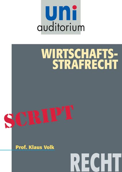 Produktbild: Wirtschafts-Strafrecht