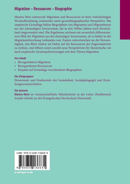 Produktbild: Migration &ndash; Ressourcen &ndash; Biographie