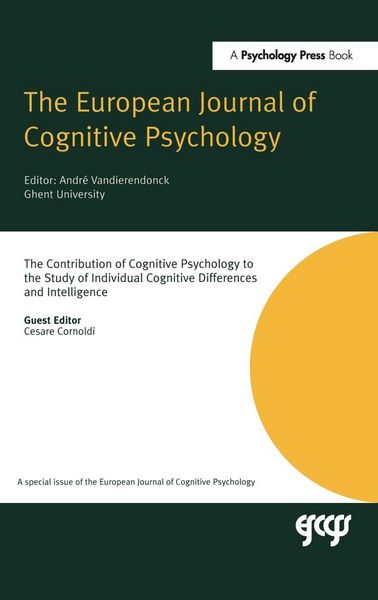 Produktbild: The Contribution of Cognitive Psychology to the Study of Individual Cognitive Differences and Intelligence