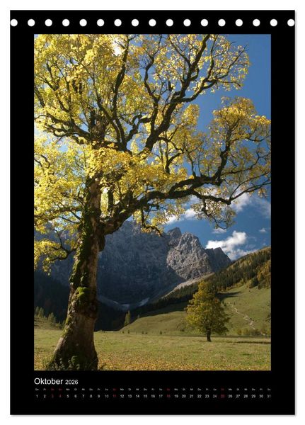 Produktbild: Landschaft im Fokus - Bayern, Tirol und S&uuml;dtirol (Tischkalender 2026 DIN A5 hoch), CALVENDO Monatskalender