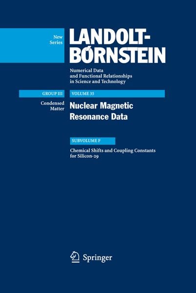 Produktbild: Chemical Shifts and Coupling Constants for Silicon-29