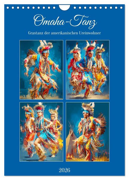 Produktbild: Omaha-Tanz. Grastanz der amerikanischen Ureinwohner (Wandkalender 2026 DIN A4 hoch), CALVENDO Monatskalender