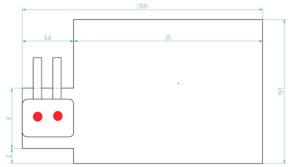 Produktbild: Thermo TECH Polyimid Heizfolie selbstklebend 24V 14.4W Schutzart IPX4 (L x B) 32mm x 19mm