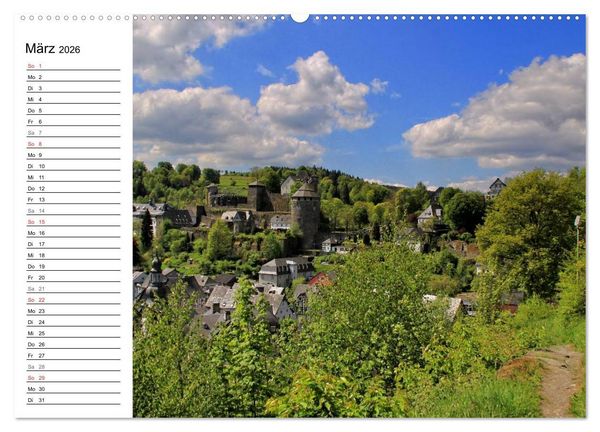 Produktbild: Eine Perle in der Eifel - Monschau (Wandkalender 2026 DIN A2 quer), CALVENDO Monatskalender