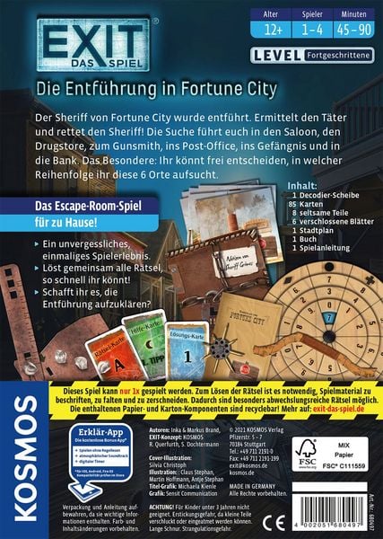 Produktbild: EXIT&reg; - Das Spiel - Die Entf&uuml;hrung in Fortune City