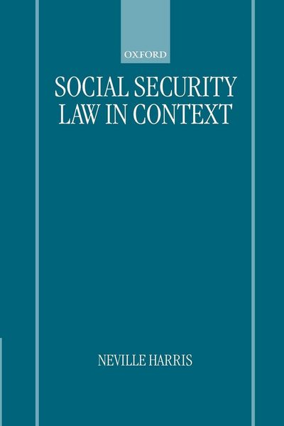Produktbild: Social Security Law in Context