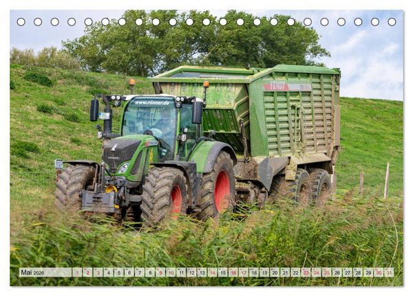 Produktbild: Maisernte am Deich (Tischkalender 2026 DIN A5 quer), CALVENDO Monatskalender