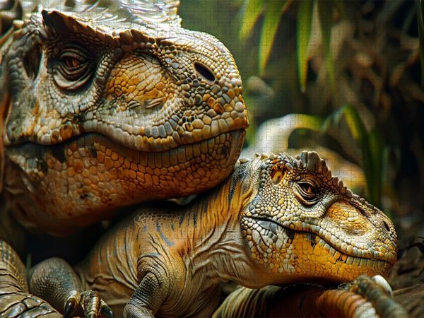 Produktbild: CALVENDO Puzzle Ein Motiv aus dem Kalender "Dino-Babys" | 1000 Teile Lege-Gr&ouml;&szlig;e 64x48cm Foto-Puzzle f&uuml;r gl&uuml;ckliche Stunden