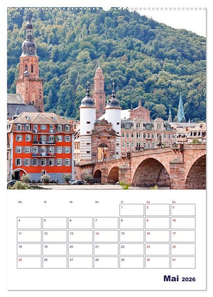 Produktbild: Heidelberg - Historische Altstadt (hochwertiger Premium Wandkalender 2026 DIN A2 hoch), Kunstdruck in Hochglanz
