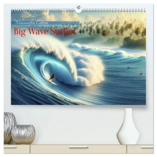 Produktbild: Big Wave Surfen (hochwertiger Premium Wandkalender 2026 DIN A2 quer), Kunstdruck in Hochglanz