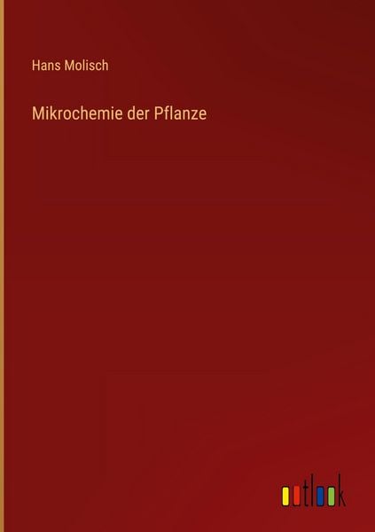 Produktbild: Mikrochemie der Pflanze