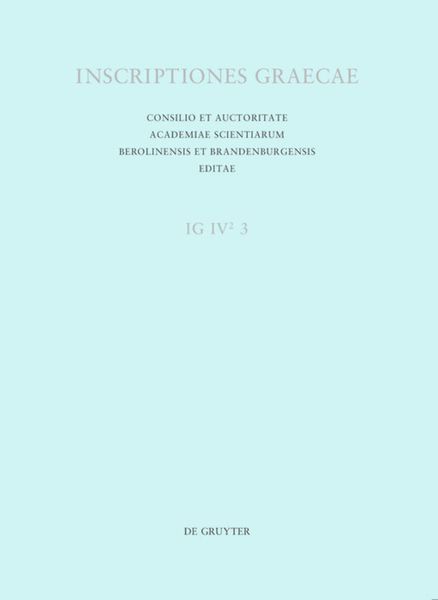 Produktbild: Inscriptiones Corinthiae saeculorum IV. V. VI.