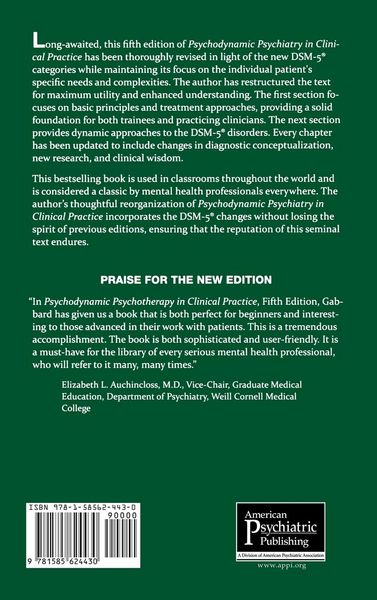 Produktbild: Psychodynamic Psychiatry in Clinical Practice