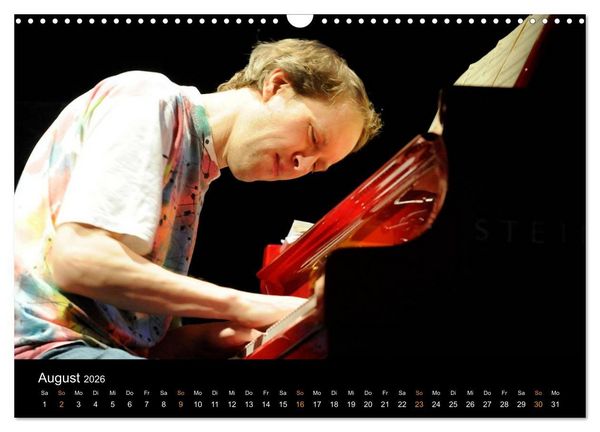 Produktbild: Jazz Pianisten 2026 (Wandkalender 2026 DIN A3 quer), CALVENDO Monatskalender