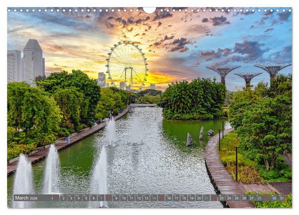Produktbild: Singapore - Discover Central Area (Wall Calendar 2026 DIN A3 landscape), CALVENDO 12 Month Wall Calendar