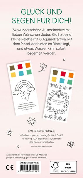 Produktbild: Mini-Malblock &ndash; Bunte Segensw&uuml;nsche f&uuml;r dich