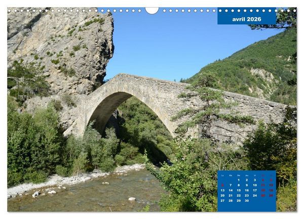 Produktbild: Ponts historiques de Provence (Calendrier mural 2026 DIN A3 vertical), CALVENDO calendrier mensuel