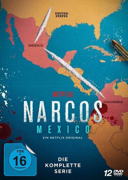 Produktbild: NARCOS: MEXICO - Die komplette Serie (Staffel 1 - 3) LTD. [12 DVDs]