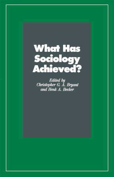 Produktbild: What Has Sociology Achieved?