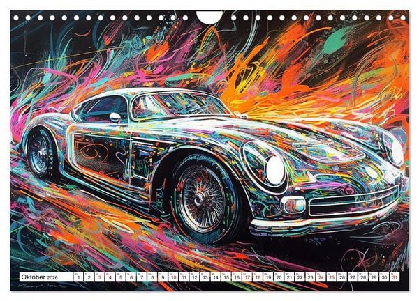 Produktbild: Neon Speed (Wandkalender 2026 DIN A4 quer), CALVENDO Monatskalender