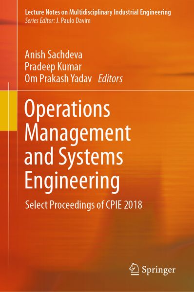 Produktbild: Operations Management and Systems Engineering