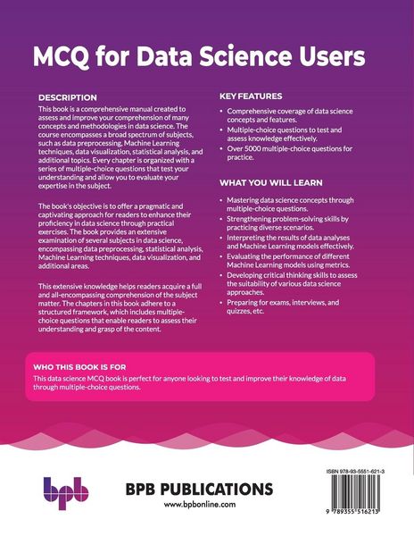 Produktbild: MCQ for Data Science Users