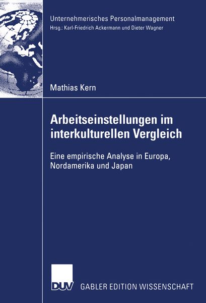 Produktbild: Arbeitseinstellungen im interkulturellen Vergleich