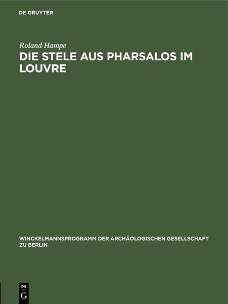 Produktbild: Die Stele aus Pharsalos im Louvre