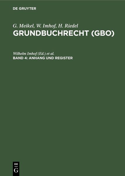 Produktbild: Anhang und Register