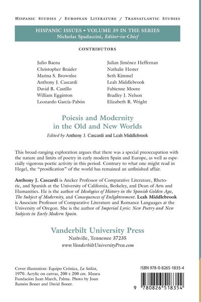 Produktbild: Poiesis and Modernity in the Old and New Worlds