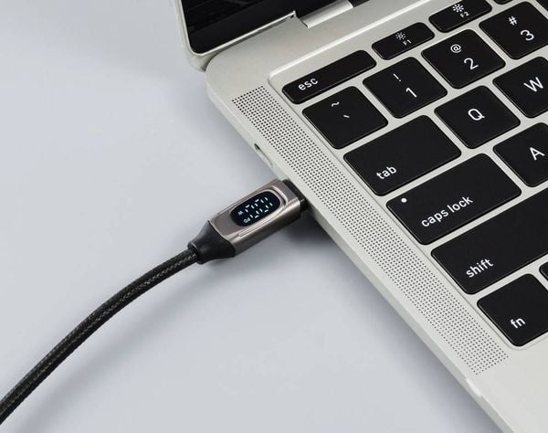 Produktbild: Renkforce USB-Kabel USB 2.0 USB-C&reg; Stecker, USB-C&reg; Stecker 0.50 m Silber (metallic) RF-6249292