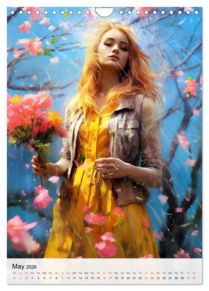 Produktbild: Flourishing Femmes (Wall Calendar 2026 DIN A4 portrait), CALVENDO 12 Month Wall Calendar