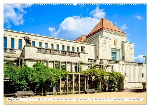 Produktbild: Ein Blick auf Darmstadt in Farbe (Wandkalender 2027 DIN A2 quer), CALVENDO Monatskalender