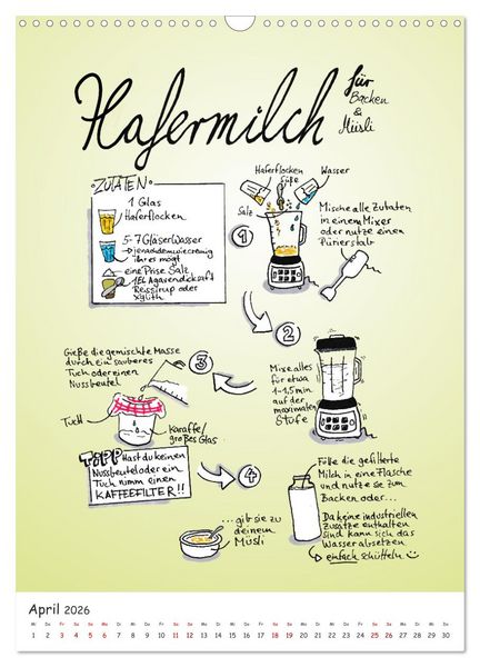Produktbild: Vegankalender (Wandkalender 2026 DIN A3 hoch), CALVENDO Monatskalender