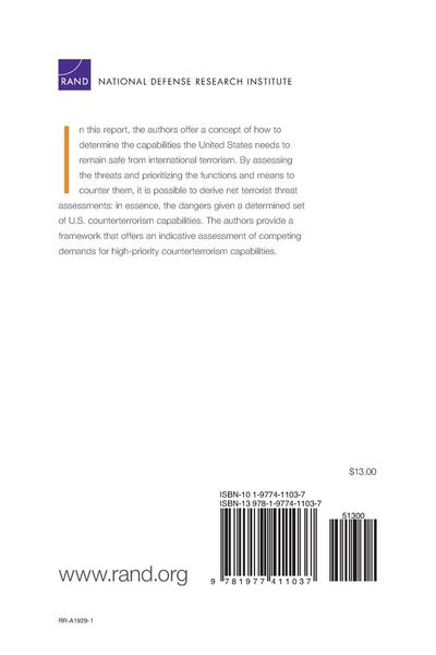 Produktbild: Terrorism Net Assessment