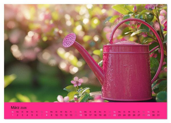 Produktbild: Kalender in PINK (Tischkalender 2026 DIN A5 quer), CALVENDO Monatskalender