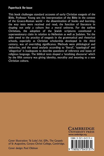 Produktbild: Biblical Exegesis and the Formation of Christian Culture