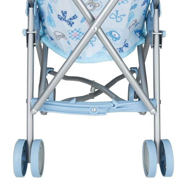 Produktbild: Idena Puppenbuggy zusammenklappbar blau 52x26x55cm Schiebeh&ouml;he 55cm