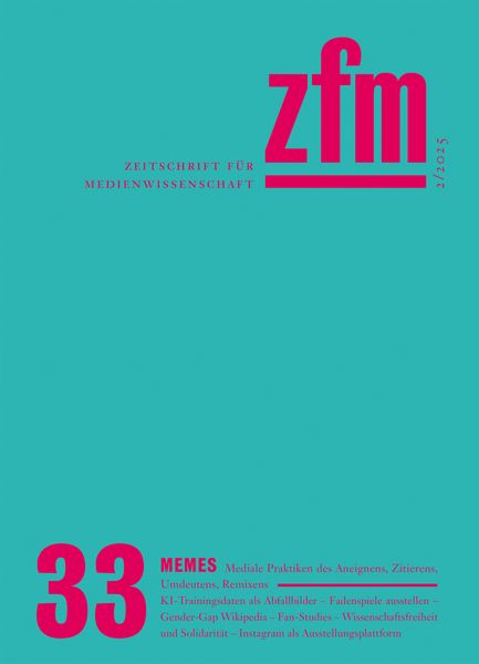 Produktbild: Zeitschrift f&uuml;r Medienwissenschaft 33