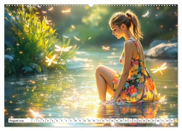 Produktbild: Lichtgefl&uuml;ster (Wandkalender 2026 DIN A2 quer), CALVENDO Monatskalender
