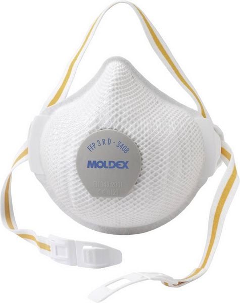 Produktbild: Moldex 3408 340801 Feinstaubmaske mit Ventil FFP3 D 1 St. EN 149:2001 DIN 149:2001