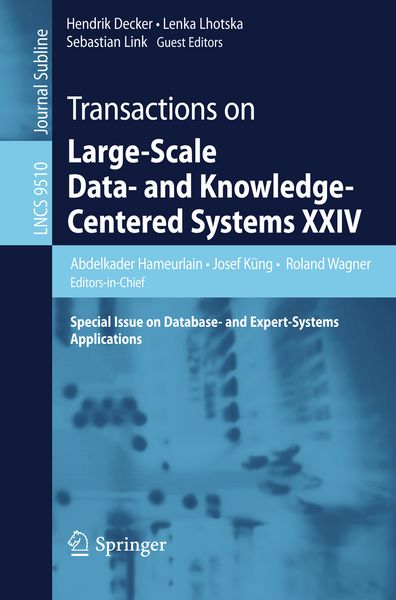 Produktbild: Transactions on Large-Scale Data- and Knowledge-Centered Systems XXIV