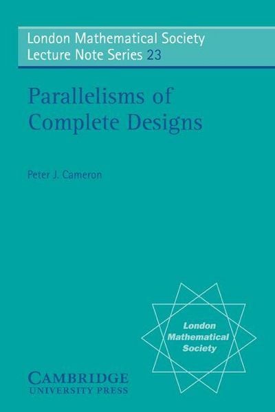 Produktbild: Parallelisms of Complete Designs