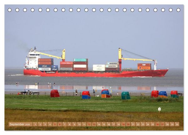 Produktbild: Cuxland, Urlaubsgl&uuml;ck zwischen Nordsee und Elbe (Tischkalender 2026 DIN A5 quer), CALVENDO Monatskalender