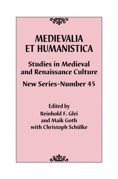 Produktbild: Medievalia et Humanistica, No. 45