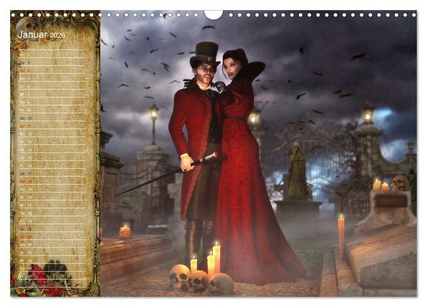 Produktbild: Vampire - Kinder der Nacht (Wandkalender 2026 DIN A3 quer), CALVENDO Monatskalender