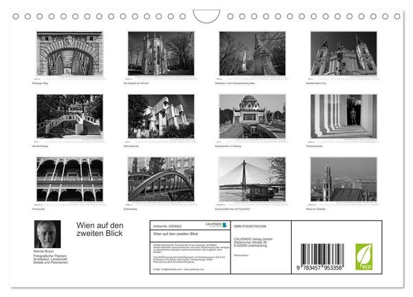 Produktbild: Wien auf den zweiten Blick (Wandkalender 2026 DIN A4 quer), CALVENDO Monatskalender