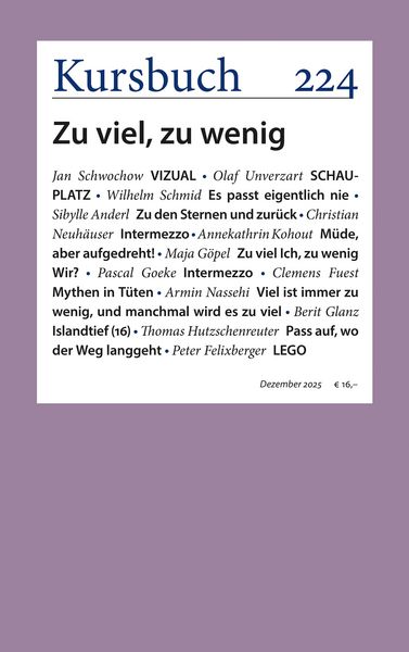 Produktbild: Kursbuch 224